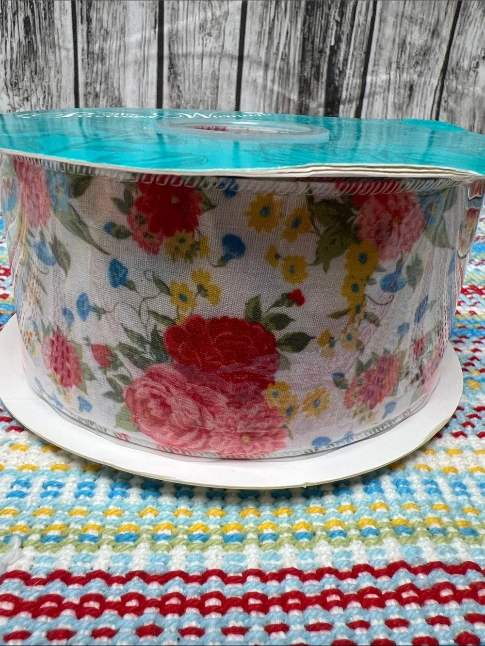 The Pioneer Woman Sweet Rose floral ribbon set of 4.